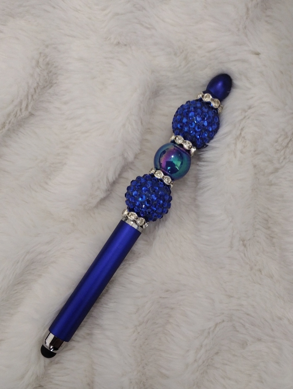 Blue Crystal Accent Stylus Pen - Home Office